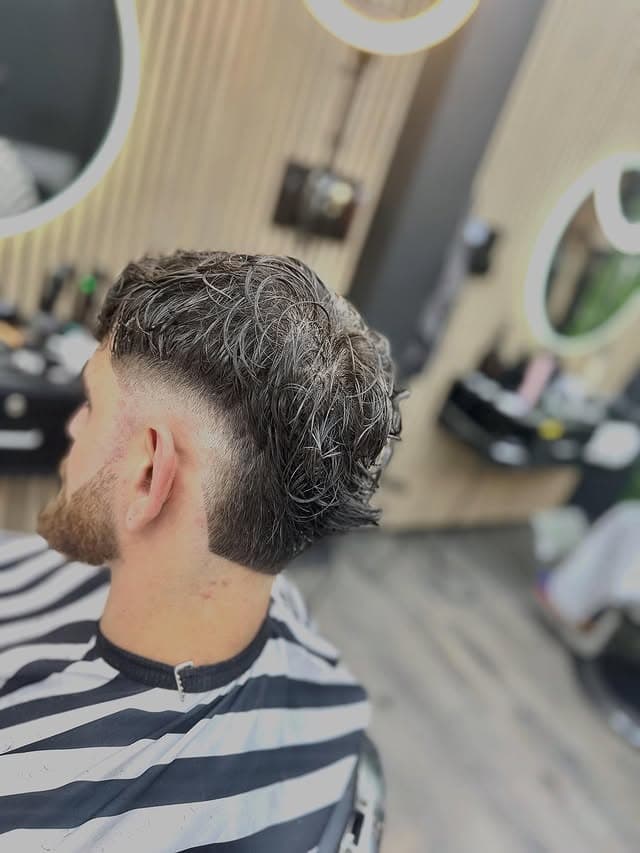 Texture crop met korte fade en gedefinieerde textuur